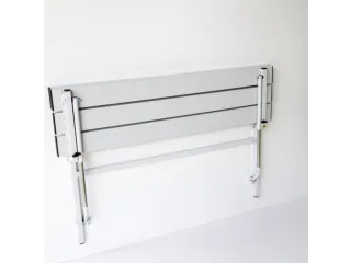 klapbank LxD 1200x380mm aluminium lijsten frame staal RAL7035 - 4