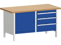 werkbank met opbergruimte,HxBxD 840x1500x750mm,beukenblad