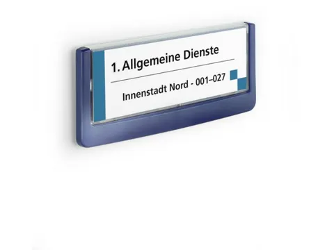 Deurbordje Click Sign 149x52mm Blauw