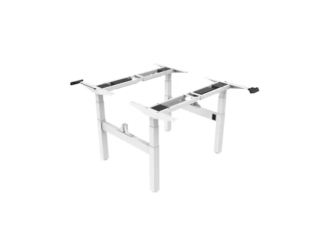 Piètement bureau assis-debout réglage électrique duo 180cm blanc