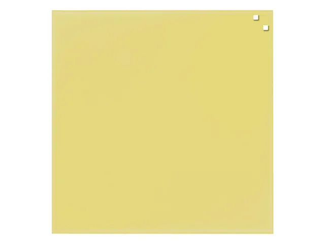 Glasmagneetbord Naga 45x45cm geel