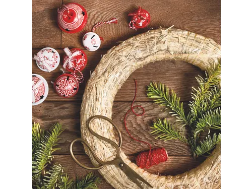 Krans Decoris stro 35cm