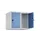 opzetkast,v. locker,2vak.,vak B 300mm,HxBxD 500x600x500mm,draaigrendel