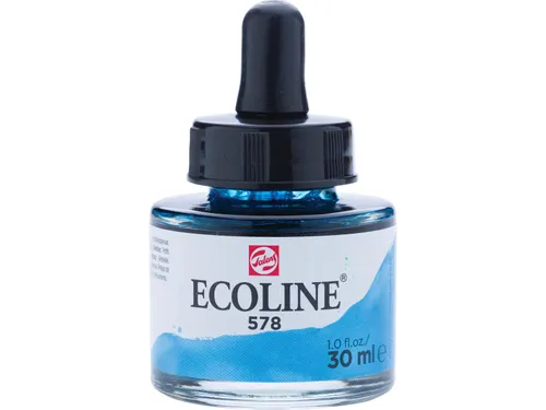 Ecoline waterverf 30 ml hemelsblauw (cyaan)