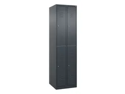 dubbeldekse locker,HxBxD 1850x500x500mm,2x2vak.,vak B 250mm