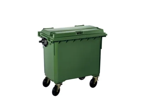 Contivia 4,vuilnisbak 4wielen 660L groen
