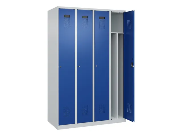 locker voor scheiding van kleding,HxBxD 1850x1200x500mm,4vak