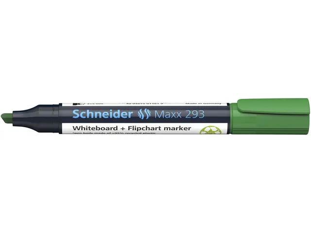 Boardmarker Schneider Maxx 293 beitelpunt 2-5 mm groen