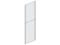 zijwand,v. inhaakstelling,HxD 3000x300mm,staal,RAL7035