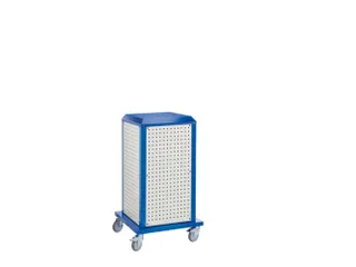 gereedschapswagen,HxBxD 1260x700x700mm,4geperforeerde platen buiten - 1