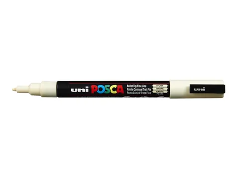 Verfstift Posca PC3M Fijne punt 0,9-1,3mm Ivoor
