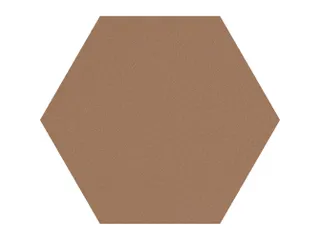 Prikbord Zeshoek Bruin Kleur 2166 Bulletin Paneel Ø 60 cm frameloos - 1