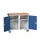 montagetafel 980x1050x600mm multiplexblad 2 kasten RAL7035 fr. RAL5010