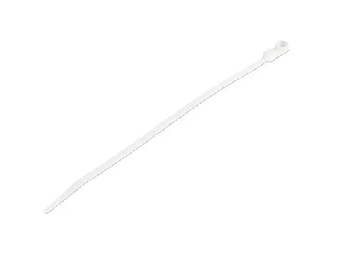 20cm Kabelbinders met montagegat 4mm wit 100 stuks