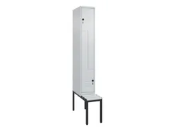 Z-garderobekast,HxBxD 2120x300x815mm,2vak,vak B 300mm,draaigrendel