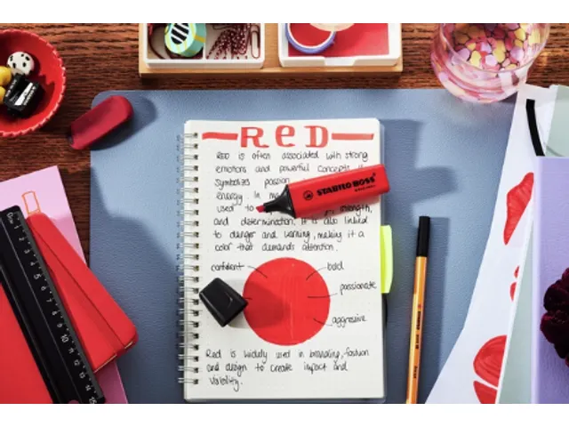 Markeerstift STABILO Boss 70/48 echt rood 15 stuks