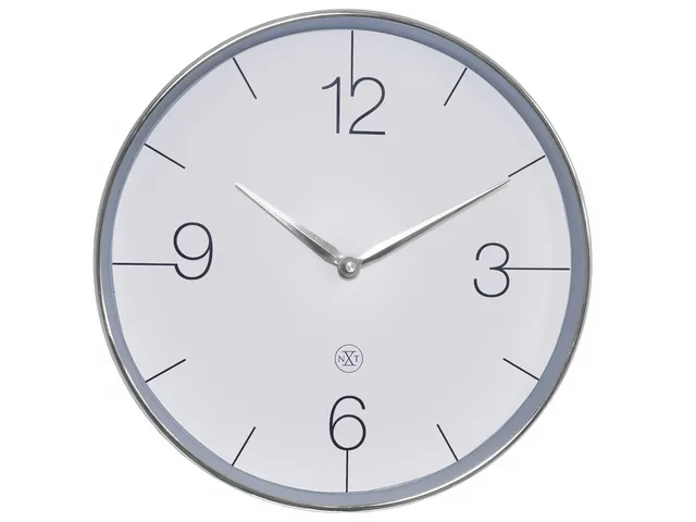 Wandklok nXt Finesse 30,5 cm zilver