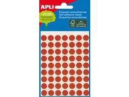 Apli Ronde Etiketten Ø8mm Rood