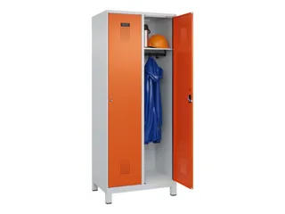 locker,HxBxD 1950x800x500mm,2vak,vak B 400mm,cil.-slot,voeten - 1