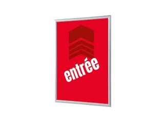Kliklijst A1 complete set met print "ENTRÉE" Rood - 1
