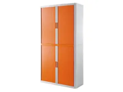 Roldeurkast HxBxD 2040x1100x415mm 4 Oh Romp Wit Front Oranje