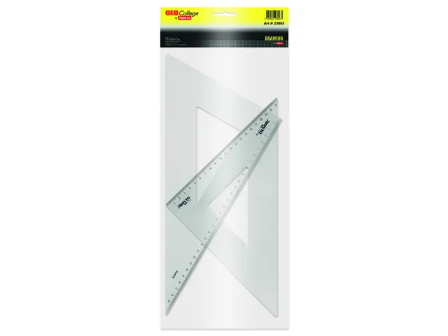 Driehoekset Aristo 30cm GEOCollege 45 en 60 graden
