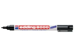 Viltstift Edding 8000 Diepvriesmarker Rond 1mm Zwart