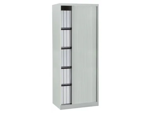 jaloeziedeurkast,HxBxD 1980x800x430mm,5 OH,romp lichtgrijs