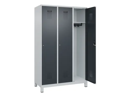 locker,HxBxD 1950x1200x500mm,3vak,vak B 400mm,cil.-slot,voeten