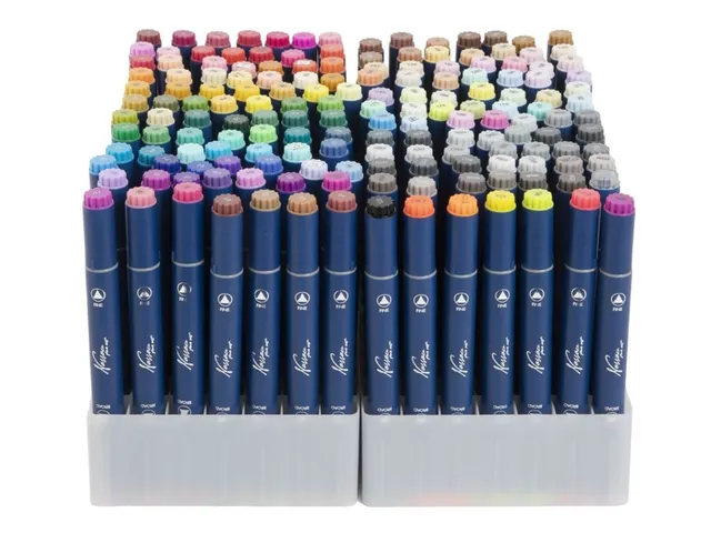 Marqueur à alcool Nassau Arts pointe duo set 168 couleurs