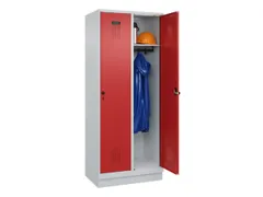 locker,HxBxD 1950x800x500mm,2vak,vak B 400mm,draaigrendel,sokkel