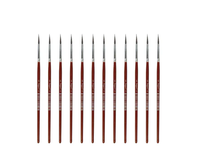 Penseel Kangaro Serie 120 rond Nr. 5 geitenhaar doos 12 stuks