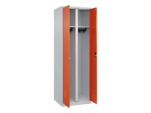 locker voor scheiding van kleding,HxBxD 1850x600x500mm,2vak