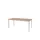 Domino Basic Tafel Vaste Hoogte 180x80 honey castello alu 4-poots