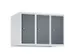opzetkast,v. locker,3vak.,vak B 250mm,HxBxD 500x750x500mm,vleugeldeur