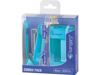 Combipack Kangaro Aion-10g/s2 Blauw, Nowa-35, 25 Vel, 24/6 Nietjes - 1