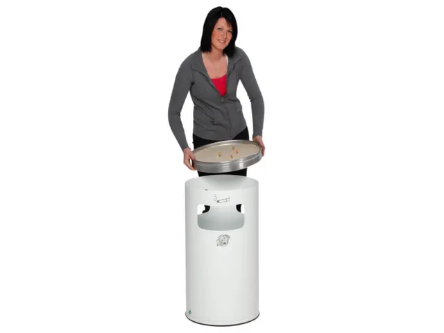 Combi-asbak Hxø 760X420Mm Rond Wit