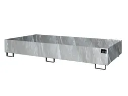 stellingopvangbak,opvangvol. 540l,HxBxD 300x2650x1300mm,staal verzinkt