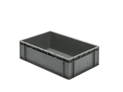 Euronorm-stapelbak 33l 175x600x400mm Wanden/bodem Gesloten Grijs