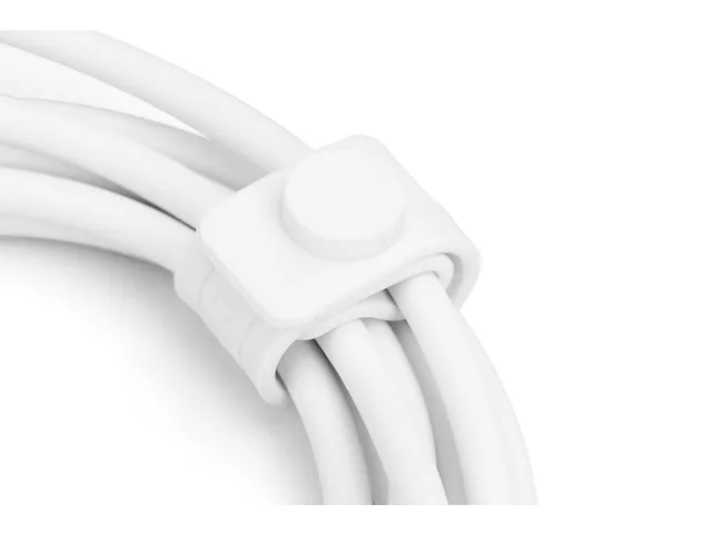 USB-C siliconen oplaadkabel USB-A USB-C 2m USB 2.0 60W wit