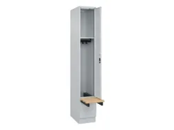 locker met bank,HxBxD 1950x300x815mm,1vak,vak B 300mm,cilinderslot