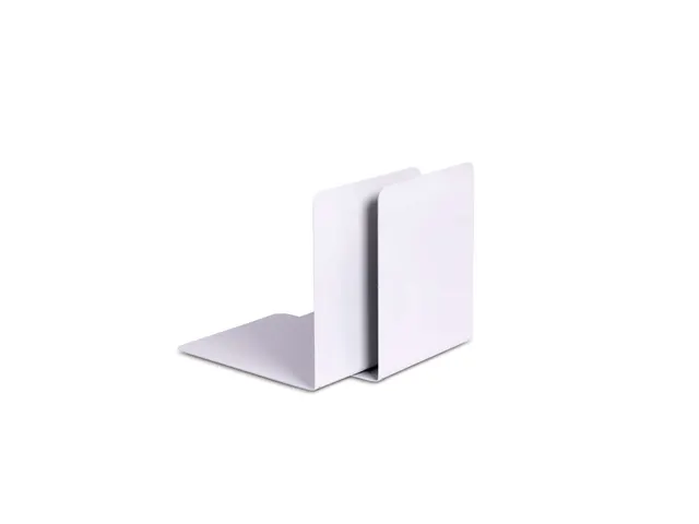 Boekensteun Staal Magneethoudend Grijs 2 Stuks