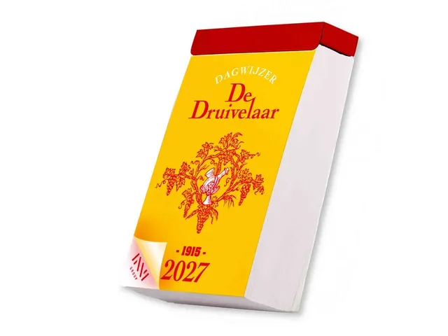 Calendrier journalier à effeuiller 2027 De Druivelaar