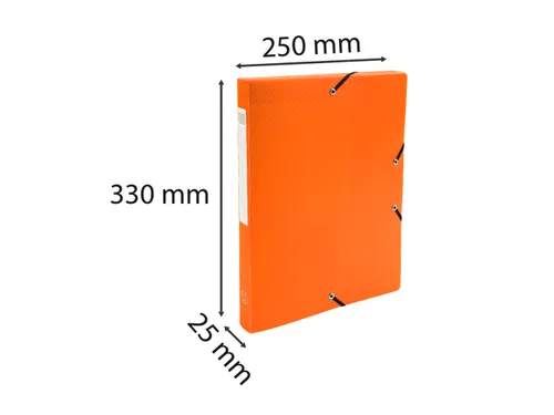 Klasseerdoos PP rug 25mm A4 oranje