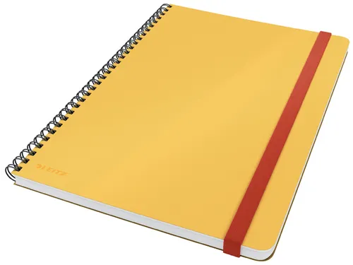 Notitieboek Leitz Cosy B5 lijn spiraal geel