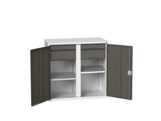 universele kast,HxBxD 1000x1050x550mm,2xStalen bodem,4lade(n)