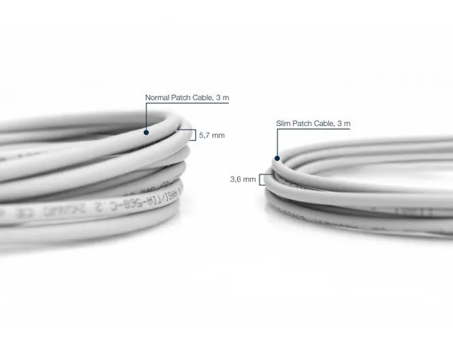 CAT 6A U-UTP Slim patchkabel Cu LSZH AWG 28/7 Lengte 1m grijs