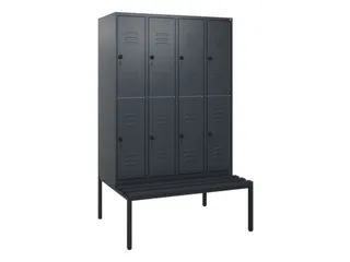 Dubbeldekse dekenkist,HxBxD 1950x1200x815mm,4x2vak.,vak B 300mm - 1