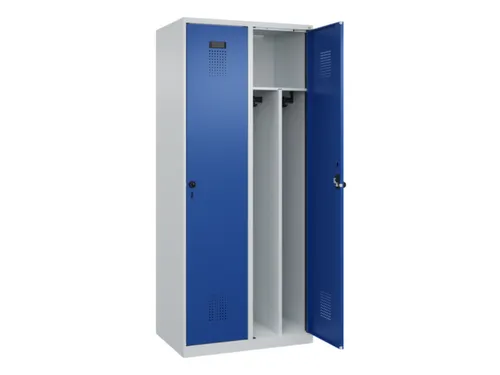 locker voor scheiding van kleding,HxBxD 1850x800x500mm,2vak