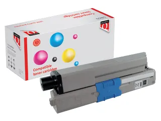 Tonercartridge Quantore alternatief tbv Oki 44973536 zwart - 1